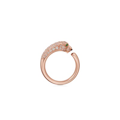 CARTIER PANTHÈRE DE CARTIER RING, SMALL MODEL, SEMI-PAVED N4765700